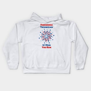 Fireworks Technician Kids Hoodie